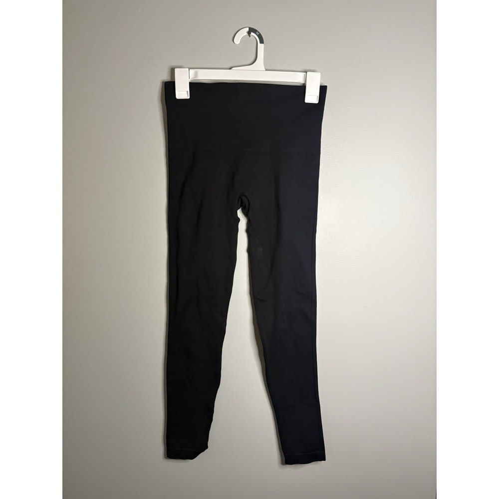 Spanx Women's Leggings Size M Black Look Seamless High Waist Pant